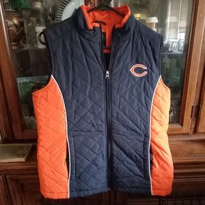 Woman's quilted chicago bears vest